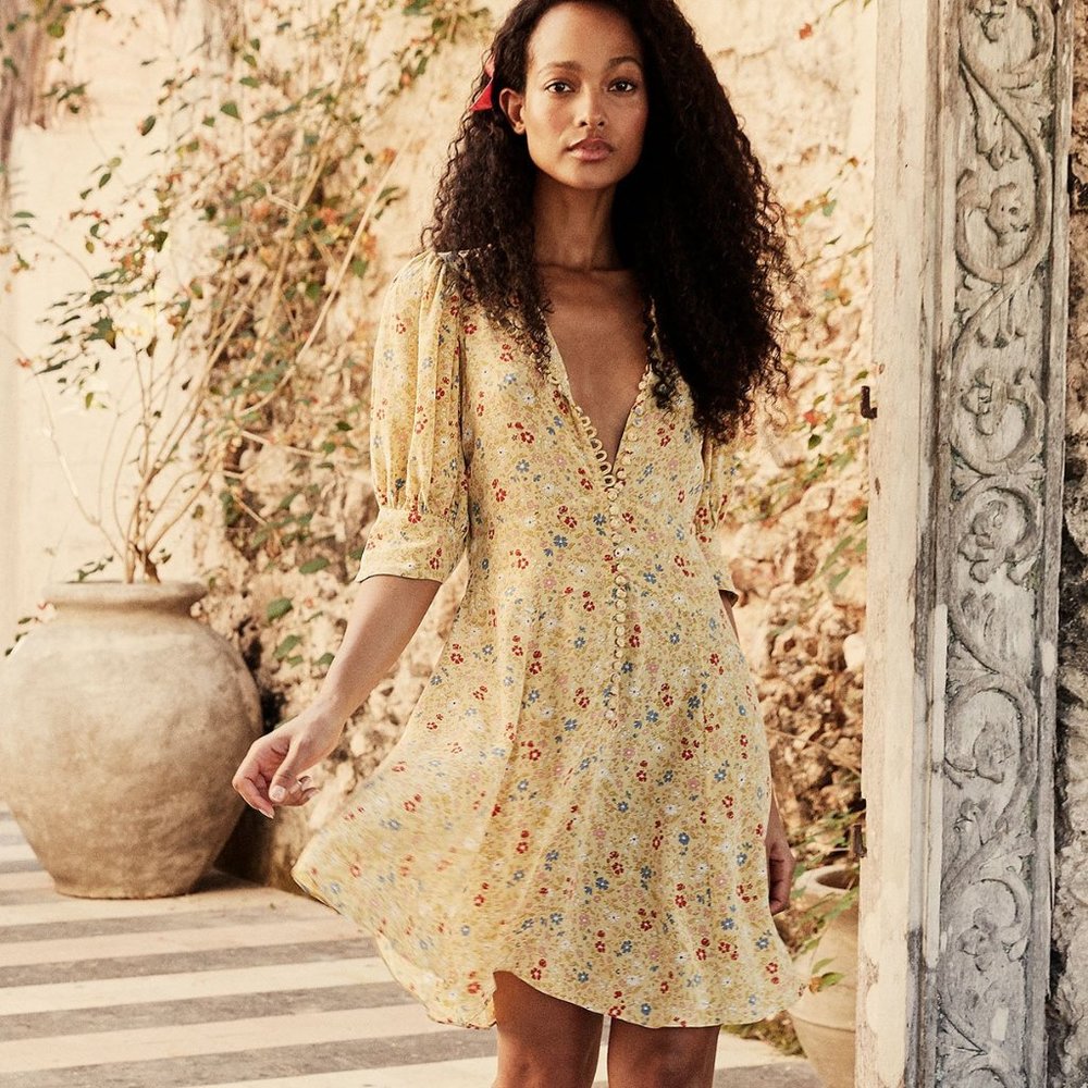 NWOT Doen Silk Ceres Dress